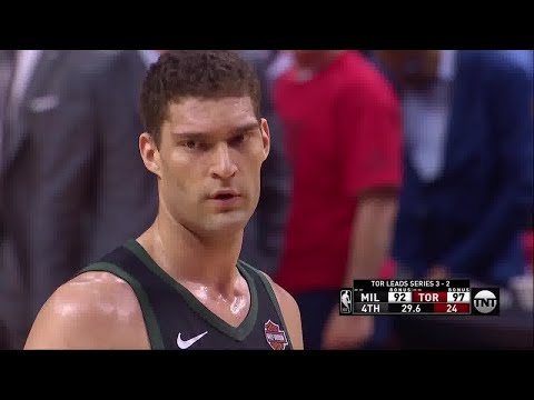 Brook Lopez All Game Actions 05/25/19 Milwaukee Bucks vs Toronto Raptors Game 6 Highlights