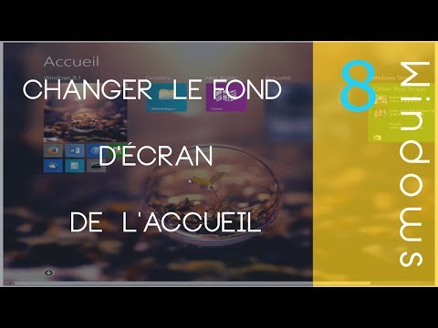 comment modifier ecran accueil windows 8