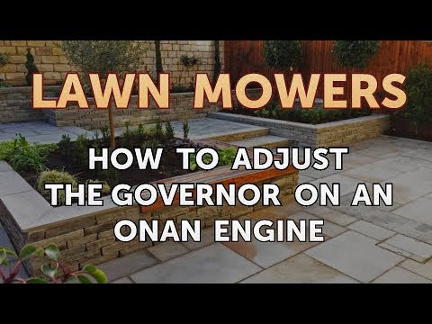 How to Adjust the Governor on an Onan Engine