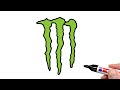 How To Draw The Monster Logo