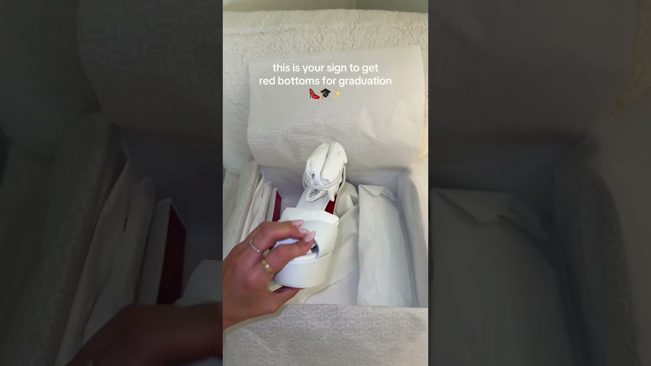 this is your sign to get red bottoms for graduation 🎓✨👠 #graduation #redbottoms