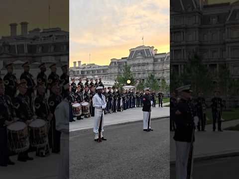 Honor guards, military band stand ready at White House to welcome President Xi