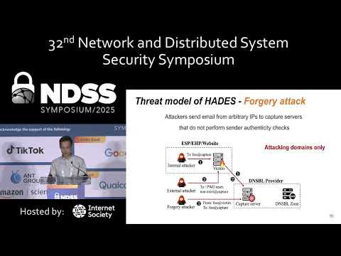 NDSS 2025 - HADES Attack: Understanding and Evaluating Manipulation Risks of Email Blocklists