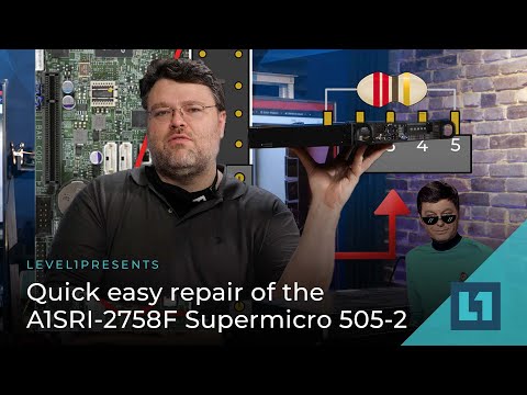 Supermicro CSE-505-203B serveris barebone Rack (1U) video
