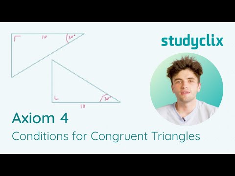 4. Maths Axiom 4 - Conditions for Congruent Triangles; Leaving Cert, Junior Cycle Geometry Proof