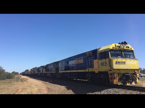 Pacific National 5MP5 NR35 NR99 NR104 NR55 NR2 pass Mallala Rd, Korunye SA