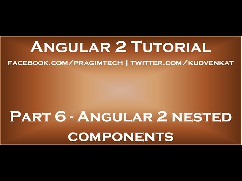 Angular 2 nested components