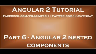 Angular 2 nested components