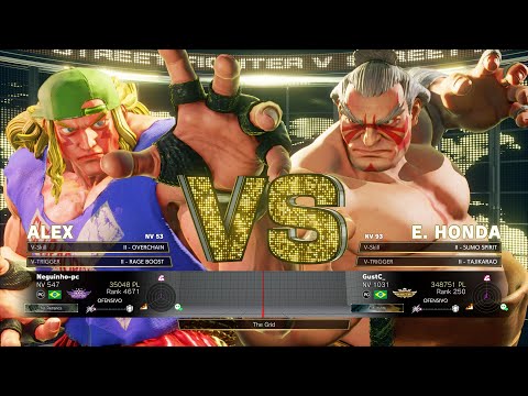 SFV Champion Edition 🔥 Neguinho (ALEX) Vs GustC (E. HONDA) 🔥 Online Match's 03-07-2023