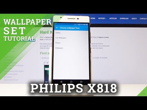 How to Set Up Wallpaper Settings in PHILIPS X818 - Change Wallpaper