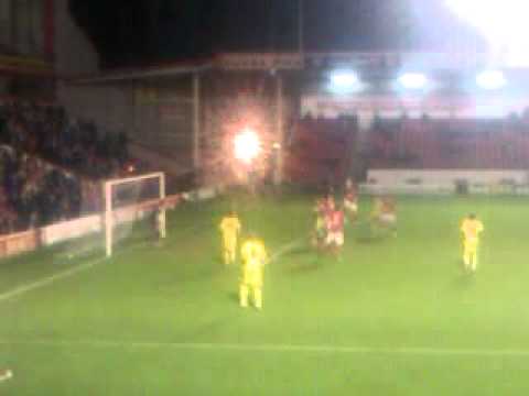 walsall v sheff utd 06.03.12 alex nichols winning goal