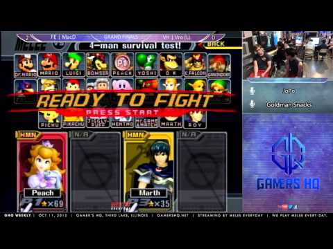 GHQ Weekly [10/11/15] - Grand Finals: FE | MacD (Peach) vs. VH | Vro (Marth)