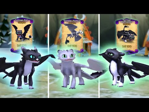 TEENAGE/GROWN-UP NIGHT LIGHTS — Max Level 180 "Titan Mode" Showcase | Dragons: Rise of Berk