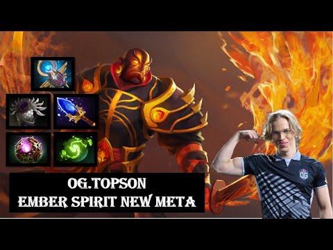 OG.Topson (Ember Spirit) New Meta | Magical Build Mid Carry (Dota 2)