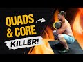 10 Minute Quads and Core Single Kettlebell Routine | Coach MANdler
