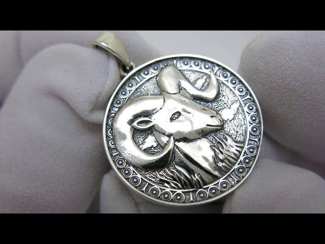 Серебряный кулон знак зодиака "Овен" 3100587о