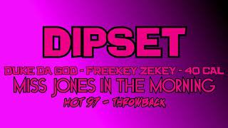 Dipset (DukeDaGod, Freekey Zeekey, 40 Cal) interview with Miss Jones on Hot 97 (Throwback)