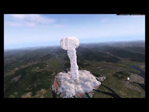 Hiroshima 1945 in X-Plane
