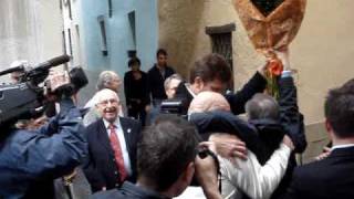 preview picture of video 'Arrivo del Sindaco Carlo Croci in via Stella a Mendrisio'