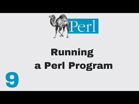 Perl Script Basic Tutorial 9 Running Perl