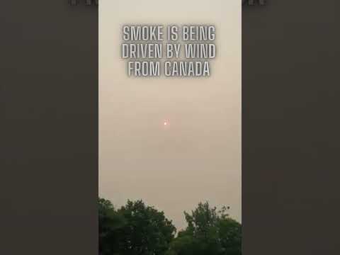 Smoke Over New Jersey From Canadian Forest Fires!