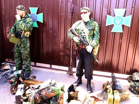 Lugansk: Im eroberten Nationalgarden-Stützpunkt [Video aus YouTube]
