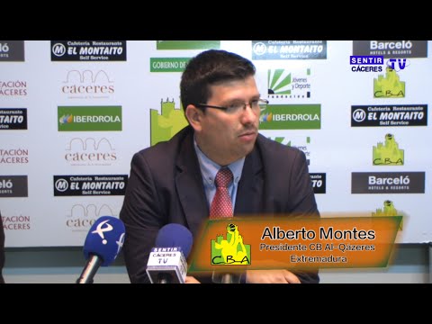 Alberto Montes, presidente del CB Al-Qázeres Extremadura [LF 14/15]