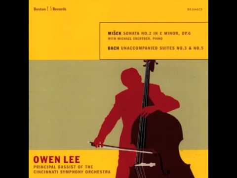 Bach Prelude, Suite No. 5, Owen Lee double bass