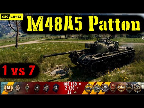 World of Tanks M48A5 Patton Replay - 9 Kills 8.8K DMG(Patch 1.4.1)