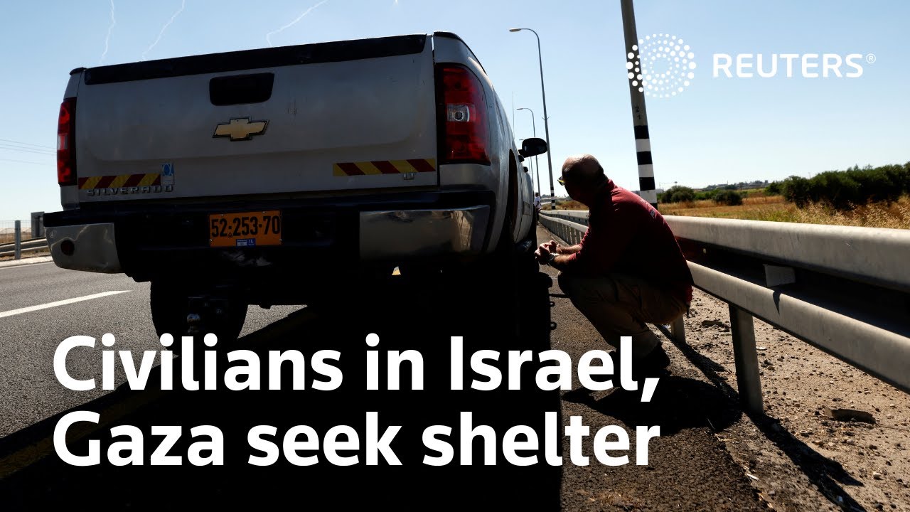 Civilians in Israel, Gaza seek shelter on both sides of conflict