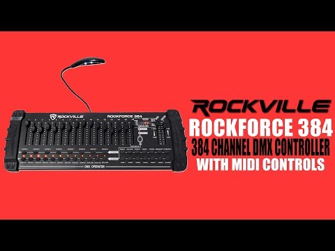 HOW to Program DMX lights for BEGINNERS w Rockville Rockforce 384!