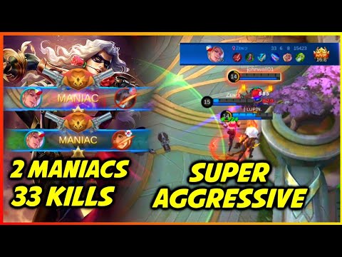 2x Maniac 🗡️ 33 Kills Rank Gameplay Highlights by Zen