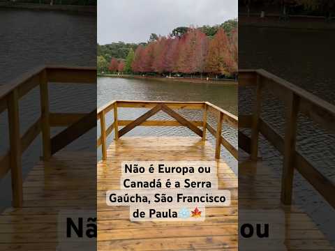 Parece a Europa, mas é a Serra Gaúcha, São Francisco de Paula. #serragaucha #shorts #inverno #travel