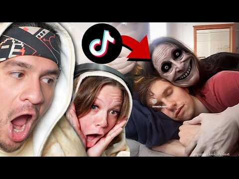 We Scared our New BABY - The SCARIEST Tiktoks in the WORLD w/GABBY