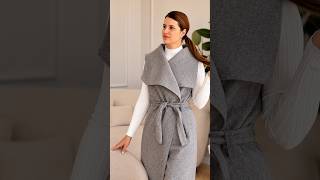 Moly - flaušová vesta dlouhá - burgundy, sedne od velikosti XS do L