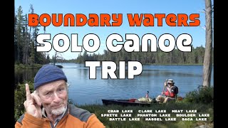 Boundary Waters Solo Canoe Trip June 2025