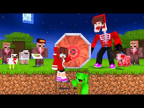 MAIZEN : JJ Parasite vs Doomsday Bunker - Minecraft Animation