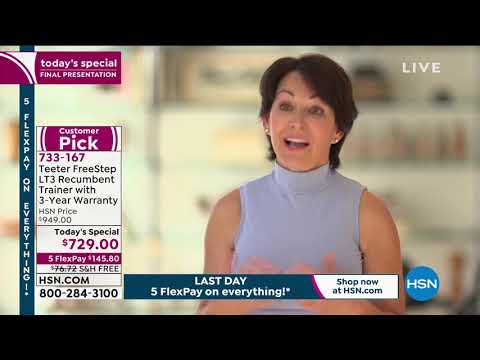 Teeter FreeStep LT3 Recumbent Cross Trainer with 3Year W...