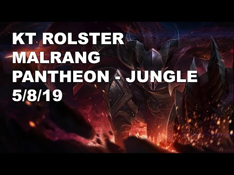 KT Rolster Malrang Jungle Pantheon vs Gragas - KR Challenger Patch 10.9