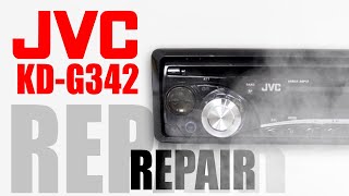 🛠 Simple repair of JVC KD-G342 Car Player. Disassemble JVC audio CD/MP3 Player with Front AUX input