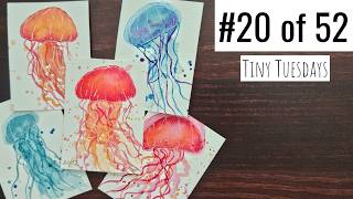 Beginner Watercolor Jellyfish 🪼 Easy Layering Technique