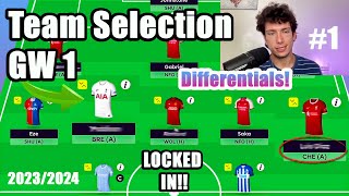 MY LOCKED FPL TEAM SELECTION FOR GW 1 *LOCKED IN* | Fantasy Premier League 2023/2024