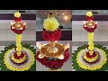 ✨kutthu vilaku decorations ideas in Tamil/🪔குத்துவிளக்கு அலங்காரம்/Pooj