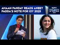 Ahaan Panday Reads Aneet Padda S Note For NDTV Indian Of The Year