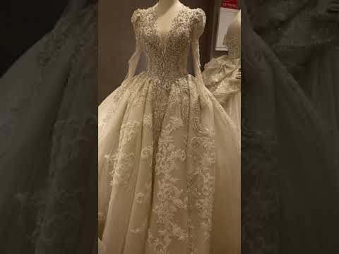Complicated wedding dress design 2021 heavy beading...