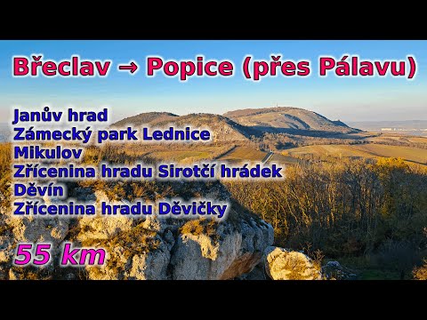 C92 Břeclav - Popice (přes Mikulov a Pálavu) [55 km]