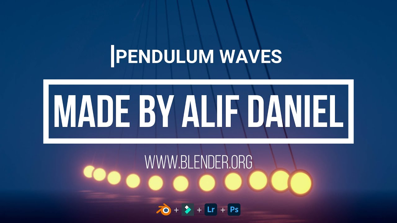 Pendulum Waves - Blender 2.9 // By Alif Daniel