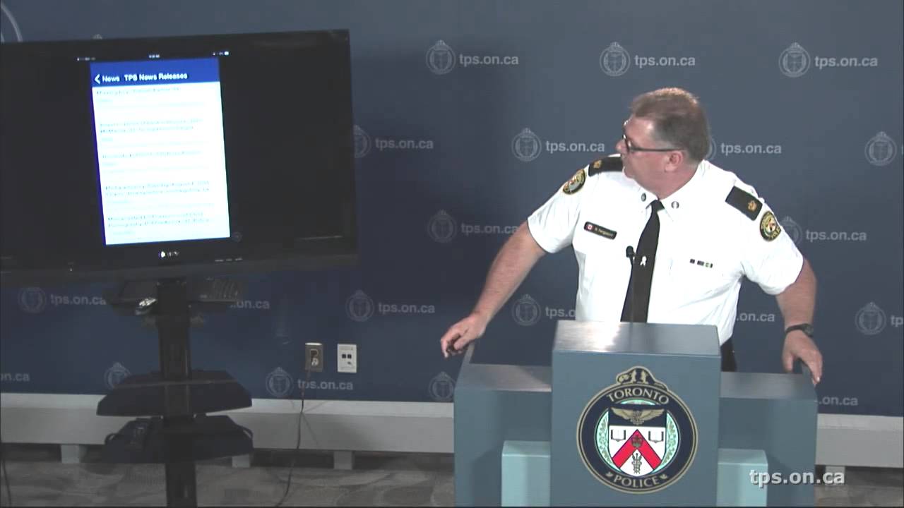 Superintendent Hugh Ferguson announces the TPS mobile app