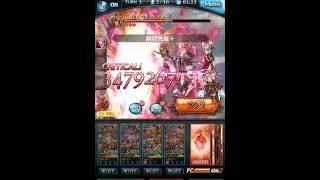 #グラブル 無編集ラーHLフルオート 剣豪、ラガッツォ、サンチラ、エッセル、フラウ、チチリ