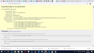 Django python OperationalError no such table easy fix